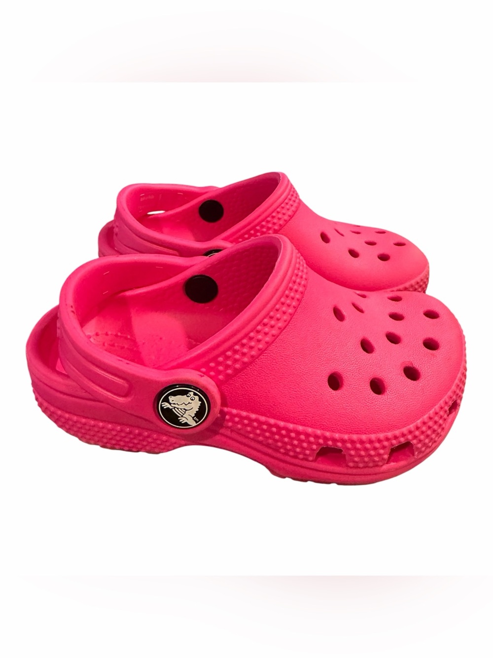 CROCS Kids Classic Clog in Hot Pink - Picture 3 of 5